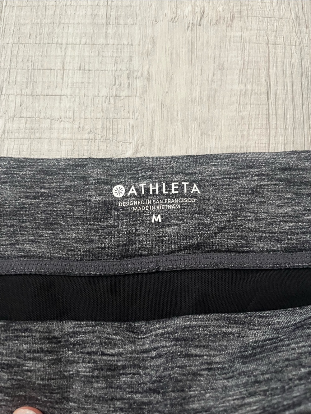 Athleta Joggers Size M Gray Heathered Zip Ankle Drawstring Athletic Pants - Picture 5 of 5